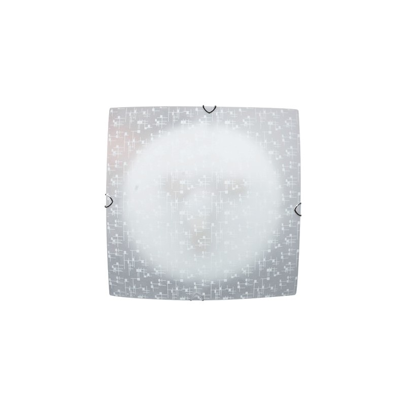 Plafoniera Vibrato Alb 2xE27 60W 300X300mm Lampi interior, Plafoniera Vibrato Alb 2xE27 60W 300X300mm -1, dioda.ro