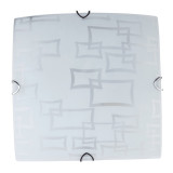 Lampi interior, Plafoniera Azzardo Alb 2xE27 60W 300x300mm -1, dioda.ro