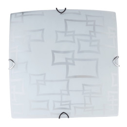 Lampi interior, Plafoniera Azzardo Alb 3xE27 60W 400x400mm -1, dioda.ro