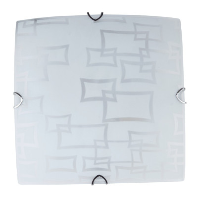 Lampi interior, Plafoniera Azzardo Alb 3xE27 60W 400x400mm -1, dioda.ro