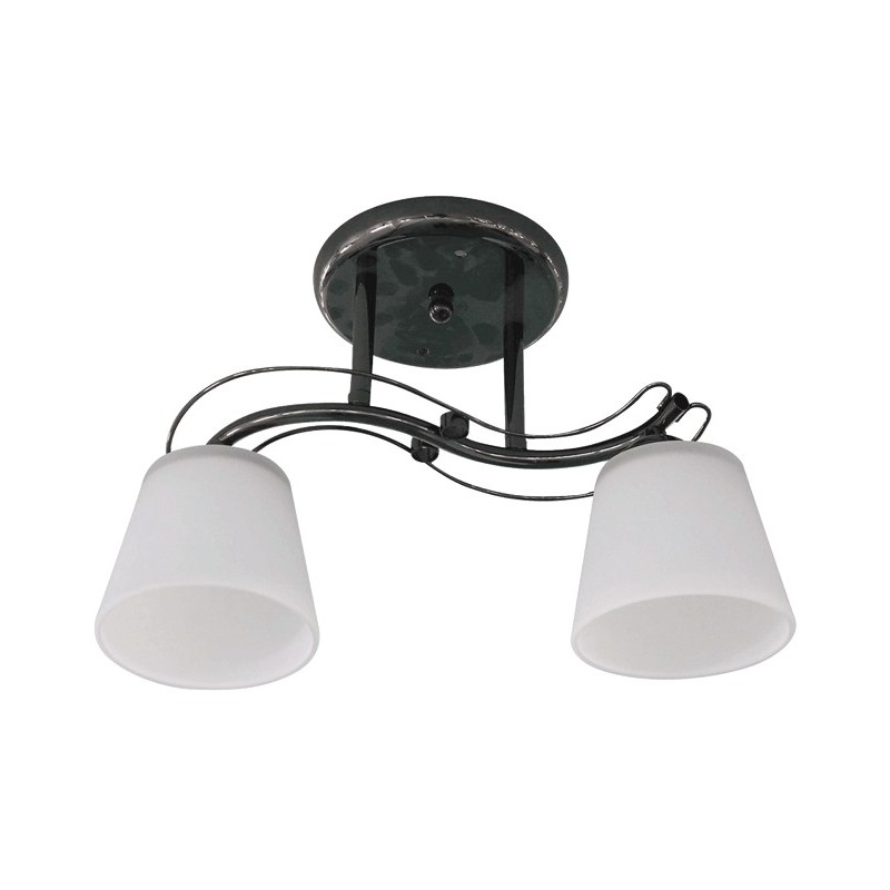 Lampi interior, Lustra Aria Crom+Alb 2xE27 60W -1, dioda.ro