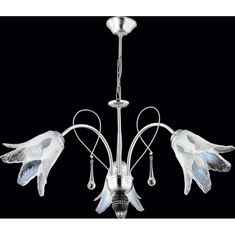 Lustra Bloom Crom 3xE27 60W Lampi interior, Lustra Bloom Crom 3xE27 60W -1, dioda.ro