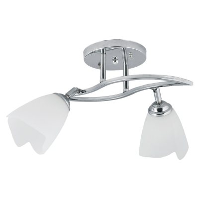Lampi interior, Lustra Tania Crom+Alb 2xE27 60W      -1, dioda.ro