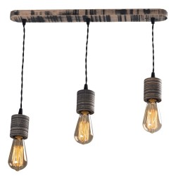 Lampi interior, Pendul Durin Negru 3xE27 40W -1, dioda.ro