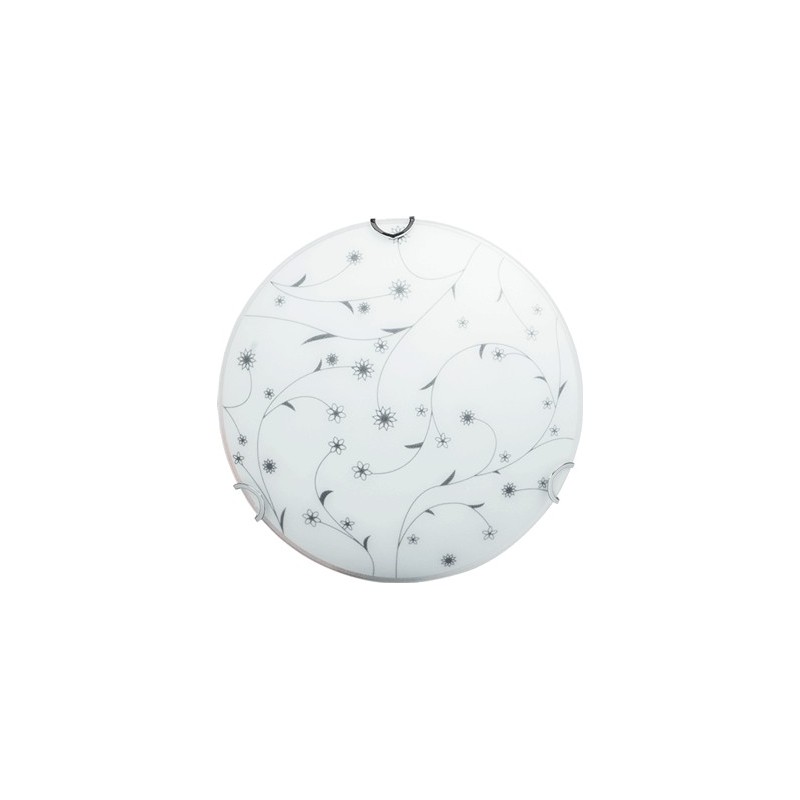 Plafoniera Flower Alb+Negru 2xE27 60W Lampi interior, Plafoniera Flower Alb+Negru 2xE27 60W -1, dioda.ro