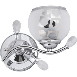 Lampi interior, Aplica Luminita Crom 1xE27 60W      -1, dioda.ro