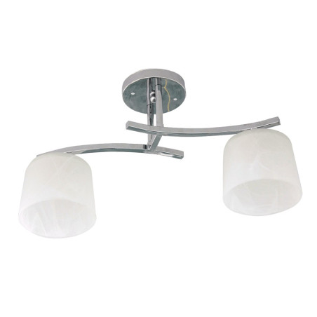 Lampi interior, Lustra Nora Crom+Alb 2xE27 60W -1, dioda.ro