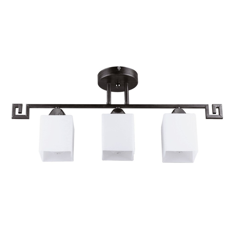 Lampi interior, Lustra Elada Alb+Wenge 3xE27 60W      -1, dioda.ro