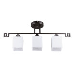 Lampi interior, Lustra Elada Alb+Wenge 3xE27 60W      -1, dioda.ro