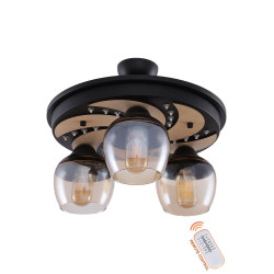 Lampi interior, Lustra Cano Negru 3xE27 60W -1, dioda.ro