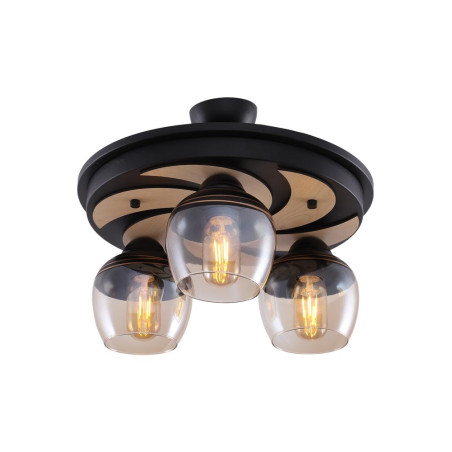 Lampi interior, Lustra Maya Negru 3xE27 60W -1, dioda.ro