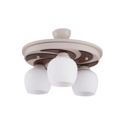 Lampi interior, Lustra Maya Crem 3xE27 60W -1, dioda.ro