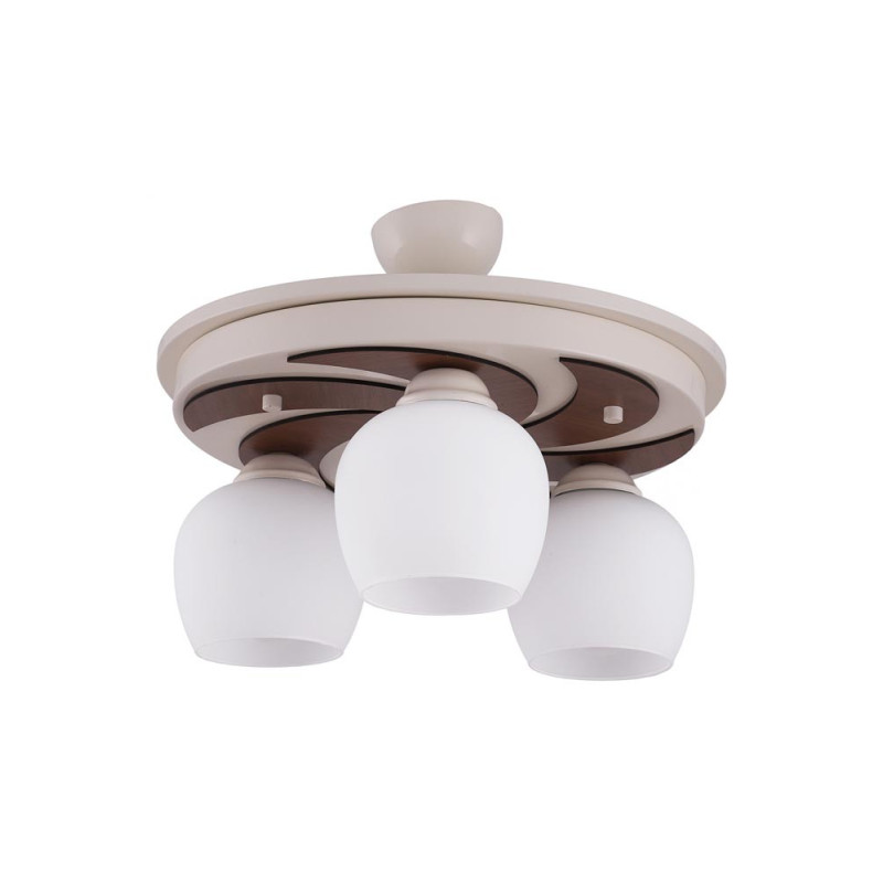 Lampi interior, Lustra Maya Crem 3xE27 60W -1, dioda.ro