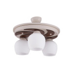 Lampi interior, Lustra Maya Crem 3xE27 60W -1, dioda.ro