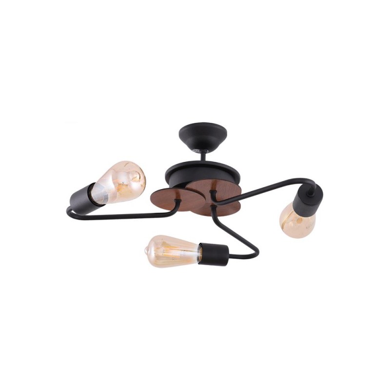 Lustra Enis2 Negru 3xE27 60W Lampi interior, Lustra Enis2 Negru 3xE27 60W -1, dioda.ro