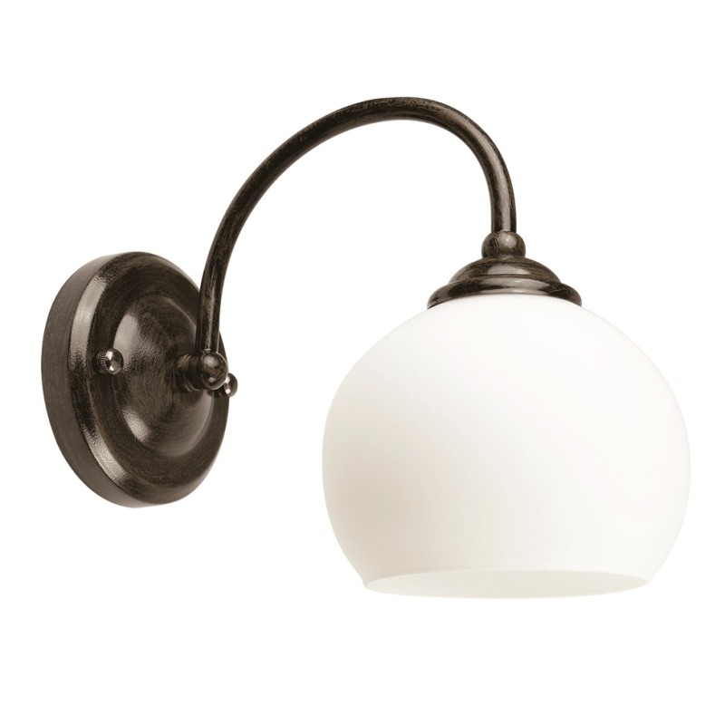 Aplica Ramona Wenge+Alb 1xE27 60W Lampi interior, Aplica Ramona Wenge+Alb 1xE27 60W -1, dioda.ro