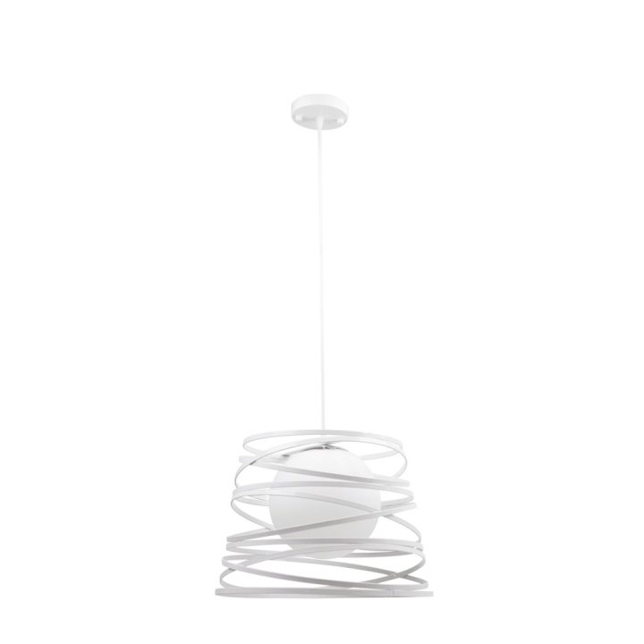 Lampi interior, Pendul Instar Alb+Crom 1xE27 40W      -1, dioda.ro