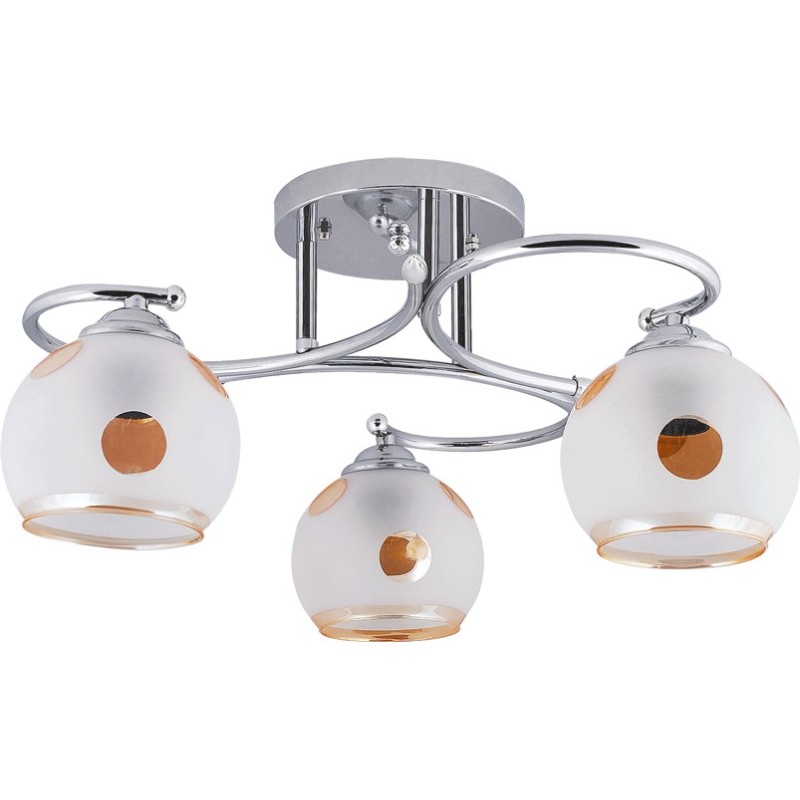 Lustra Nicole Crom+Maro 3xE27 60W Lampi interior, Lustra Nicole Crom+Maro 3xE27 60W -1, dioda.ro