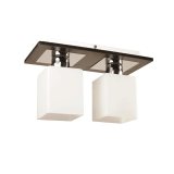 Lampi interior, Plafoniera Andra Wenge 2xE27 60W      -1, dioda.ro