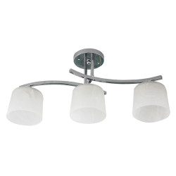 Lampi interior, Lustra Nora Crom+Alb 3xE27 60W -1, dioda.ro