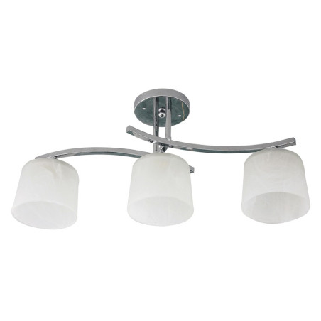 Lampi interior, Lustra Nora Crom+Alb 3xE27 60W -1, dioda.ro