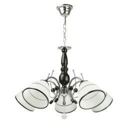 Lampi interior, Lustra Dorya Alb+Negru 5xE27 60W      -1, dioda.ro