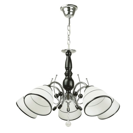 Lampi interior, Lustra Dorya Alb+Negru 5xE27 60W      -1, dioda.ro