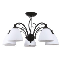 Lampi interior, Lustra Bhoema Alb+Negru 5xE27 60W      -1, dioda.ro
