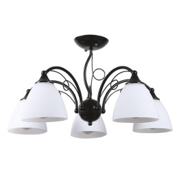 Lampi interior, Lustra Bhoema Alb+Negru 5xE27 60W      -1, dioda.ro