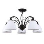 Lampi interior, Lustra Bhoema Alb+Negru 5xE27 60W      -1, dioda.ro