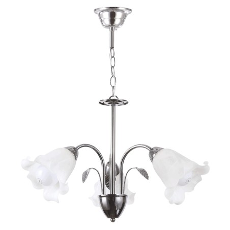 Lampi interior, Lustra Lylian Alb+Crom 3xE27 60W      -1, dioda.ro