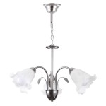 Lustra Lylian Alb+Crom 3xE27 60W Lampi interior, Lustra Lylian Alb+Crom 3xE27 60W -1, dioda.ro