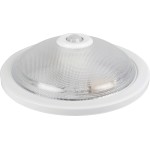 Plafoniera cu Senzor 360° 2xE27 25W Alb Mat Lampi interior, Plafoniera cu Senzor 360° 2xE27 25W Alb Mat -1, dioda.ro