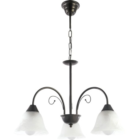 Lampi interior, Lustra Olga Negru+Alb 3xE27 60W      -1, dioda.ro