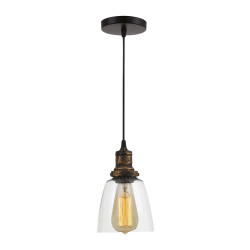 Lampi interior, Pendul Edison Bronz 1xE27 60W      -1, dioda.ro