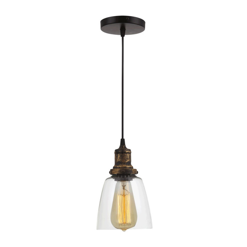 Lampi interior, Pendul Edison Bronz 1xE27 60W      -1, dioda.ro