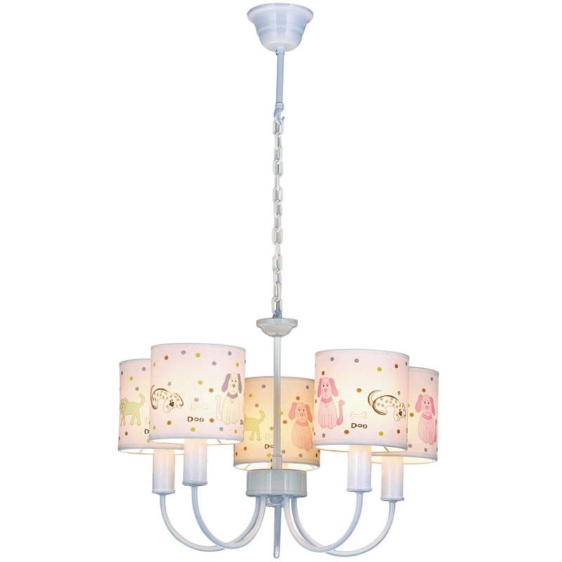 Lampi interior, Lustra Dog Multicolor 5xE14 40W      -1, dioda.ro