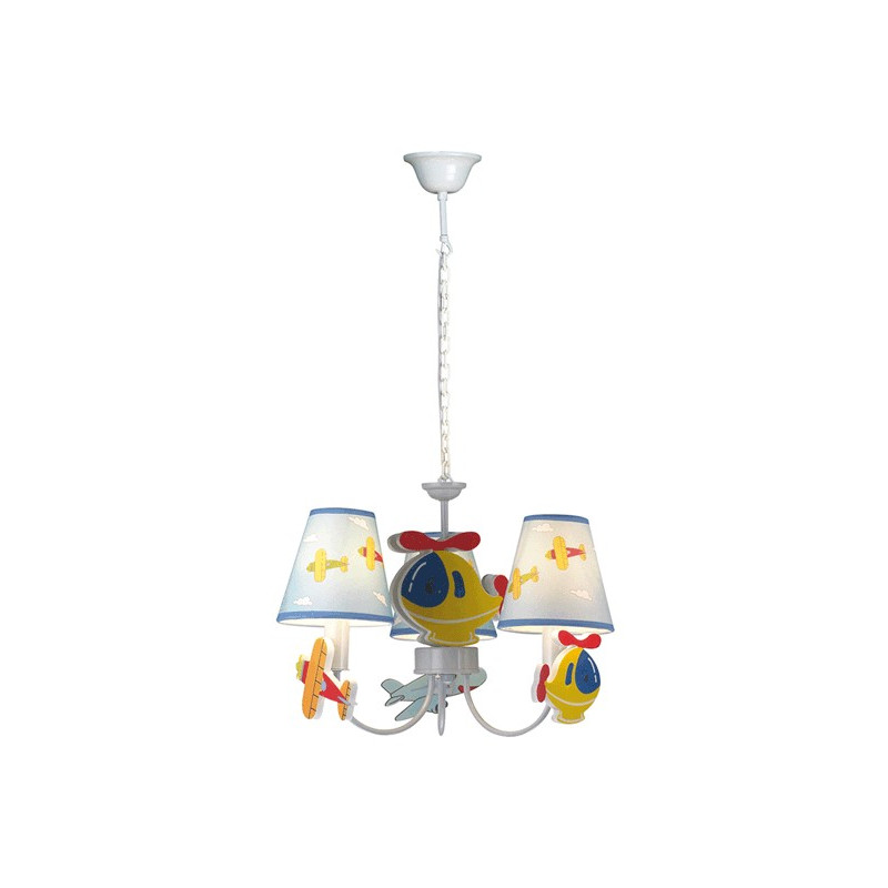 Lampi interior, Lustra Airplane Multicolor 3xE14 40W      -1, dioda.ro
