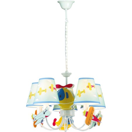 Lampi interior, Lustra Airplane Multicolor 5xE14 40W      -1, dioda.ro