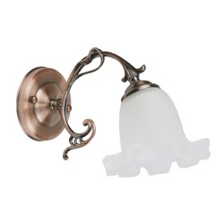 Lampi interior, Aplica Immotus Alb+Cupru 1xE27 60W      -1, dioda.ro