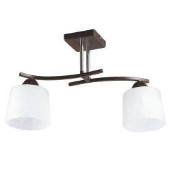 Lampi interior, Lustra Osaka Alb+Wenge 2xE27 60W -1, dioda.ro