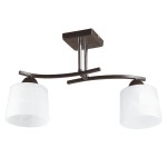 Lampi interior, Lustra Osaka Alb+Wenge 2xE27 60W      -1, dioda.ro