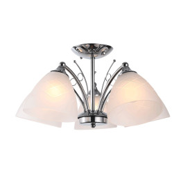 Lampi interior, Lustra Arlo Alb+Crom 5xE27 60W      -1, dioda.ro