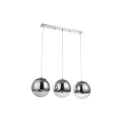 Lampi interior, Pendul Newton Crom 3xE27 60W -1, dioda.ro