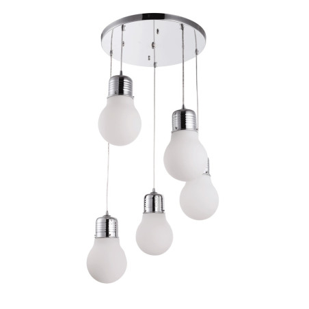 Lampi interior, Pendul Starfall Crom 5xE27 60W -1, dioda.ro