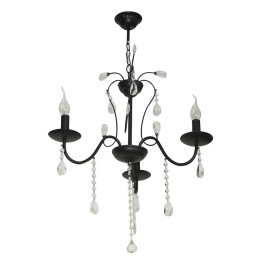 Lampi interior, Candelabru Bohemian Cafea+Alb 3xE14 60W -1, dioda.ro