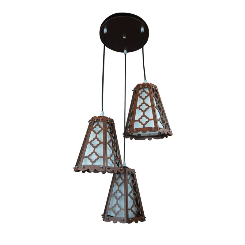 Lampi interior, Pendul Jade Maro+Alb 3xE27 40W -1, dioda.ro