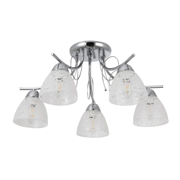 Lampi interior, Lustra Katarina Crom 5xE27 60W -1, dioda.ro