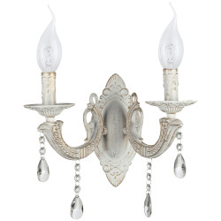 Lampi interior, Aplica Pandora Alb Vintage 2xE14 60W -1, dioda.ro