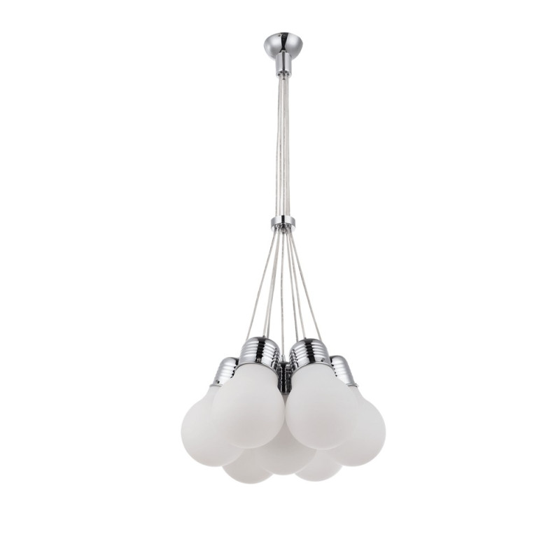 Pendul Sphere Crom 7xE27 60W Lampi interior, Pendul Sphere Crom 7xE27 60W -1, dioda.ro